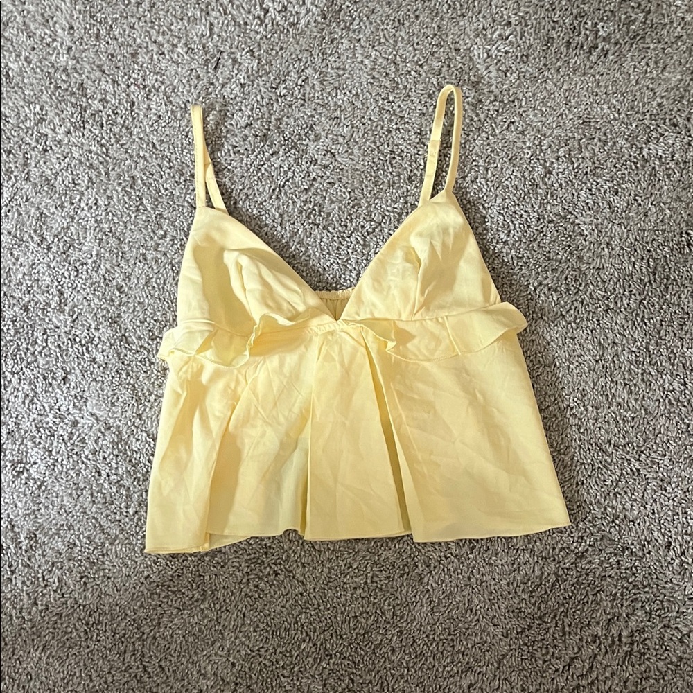 Yellow Women's Babydoll Top